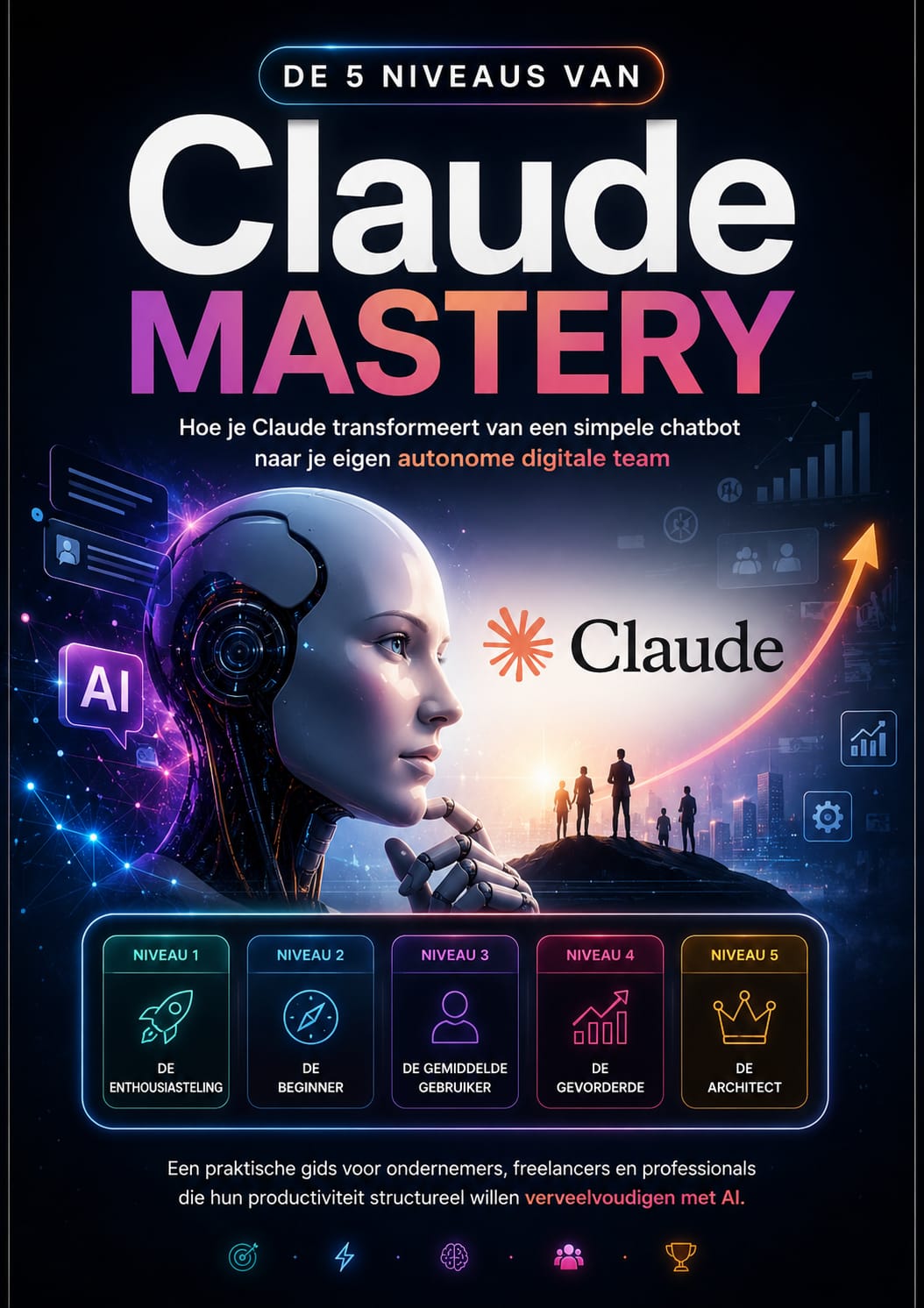 Omslag van De 5 Niveaus van Claude Mastery