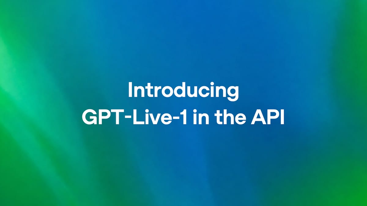 OpenAI opent GPT-Live-1 voor eigen spraakapps