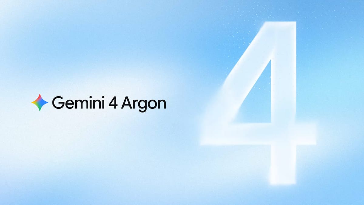 Gemini 4 Argon is live: wat er nieuw is sinds 2 oktober