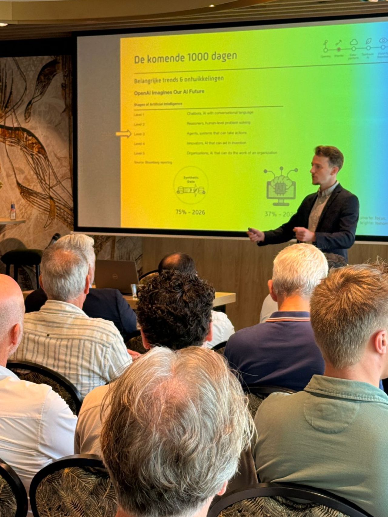 Dennis geeft AI lezing